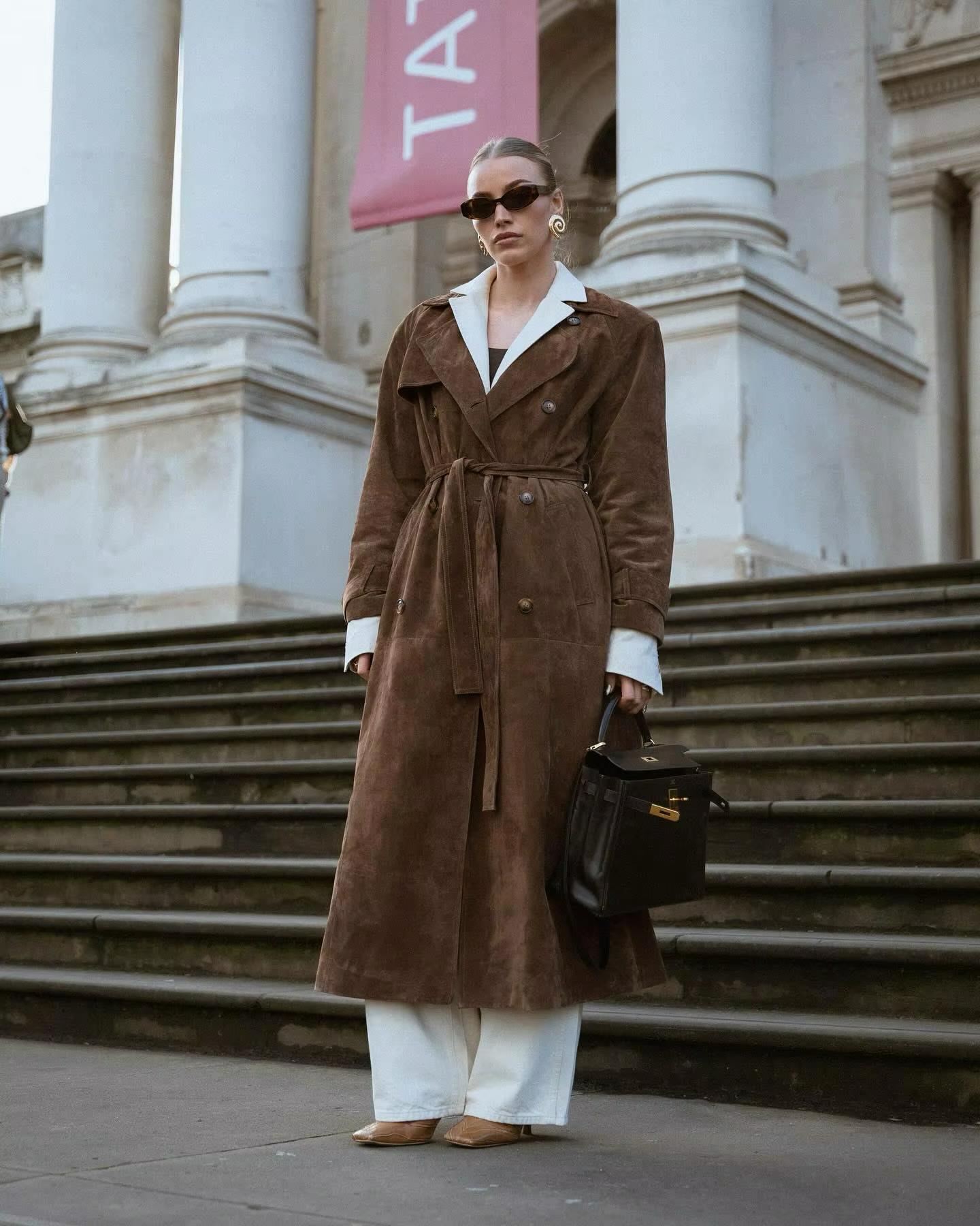 NOVATA HAVEN Trench-coat suède