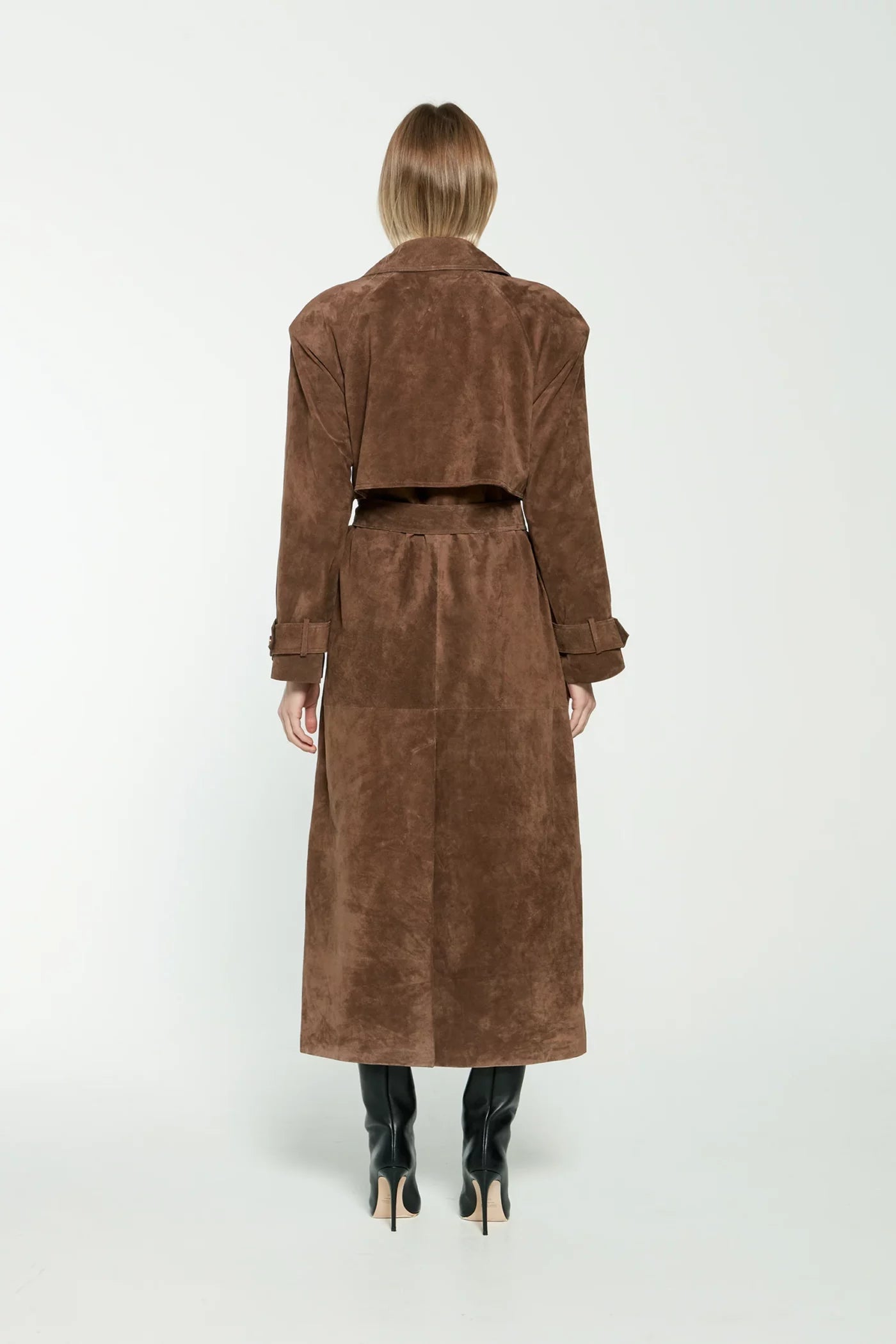 NOVATA HAVEN Trench-coat suède