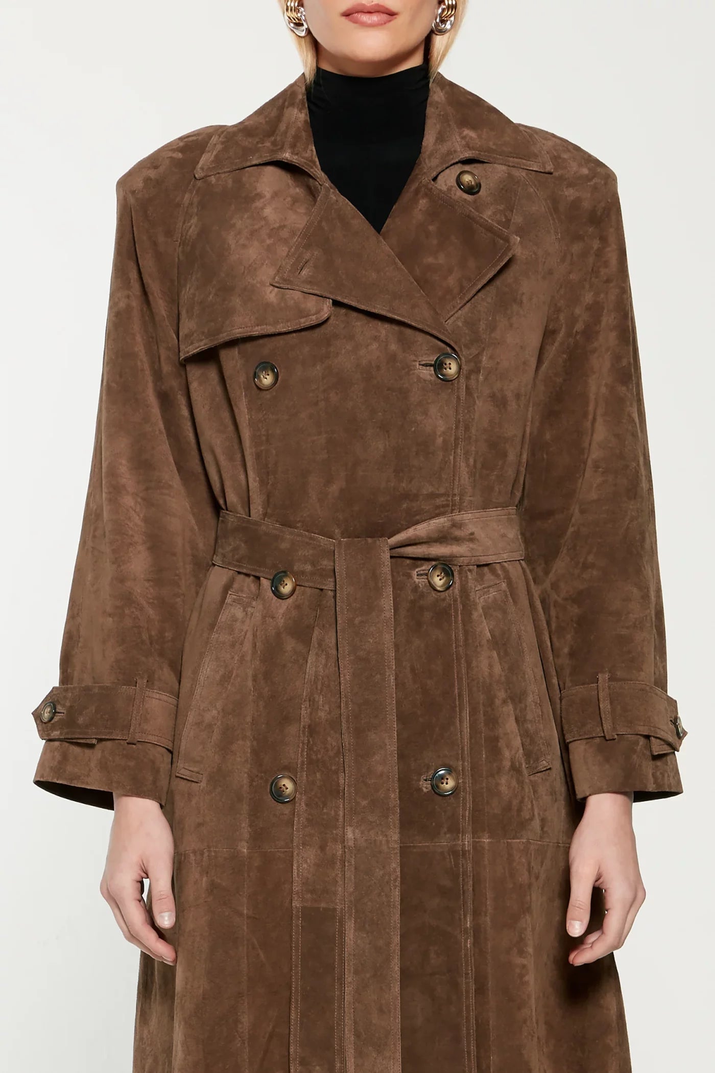 NOVATA HAVEN Trench-coat suède