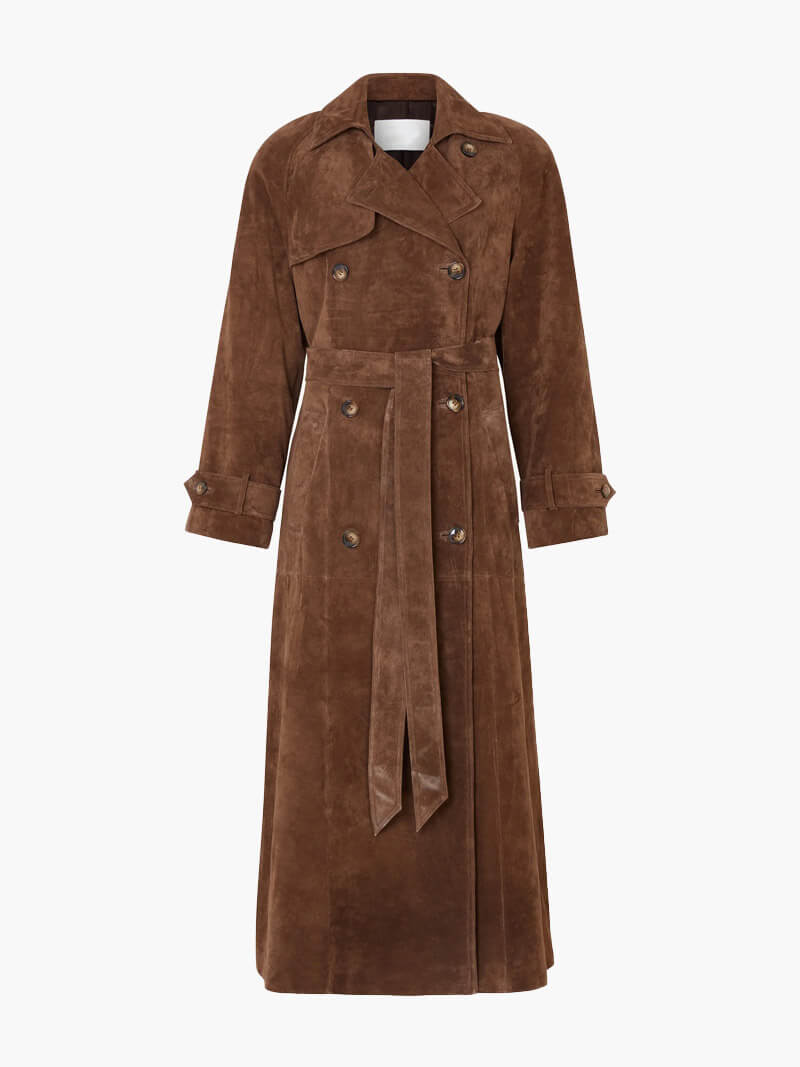 NOVATA HAVEN Trench-coat suède