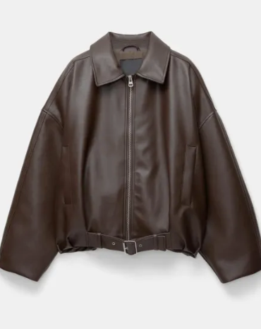 NOVATA  ARIA  Veste Cuir Style Oversize