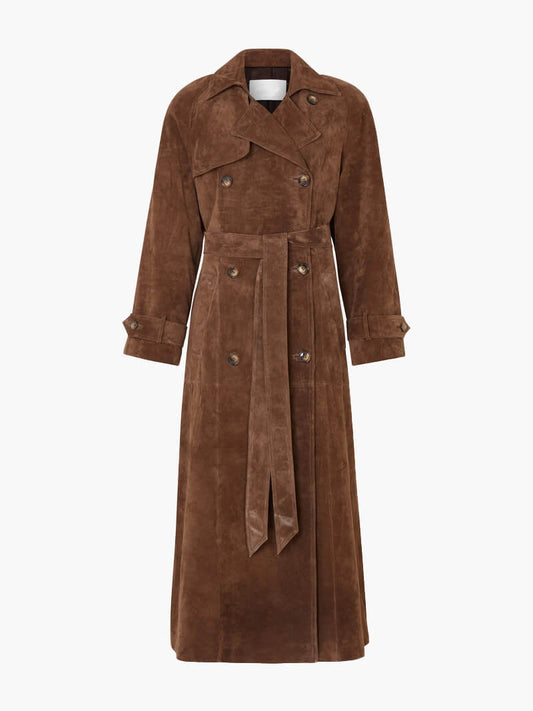 NOVATA HAVEN Trench-coat suède