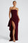 NOVATA | RUBIS | Robe longue fendue